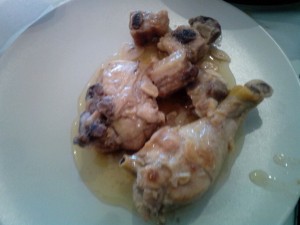 pollo con ajos