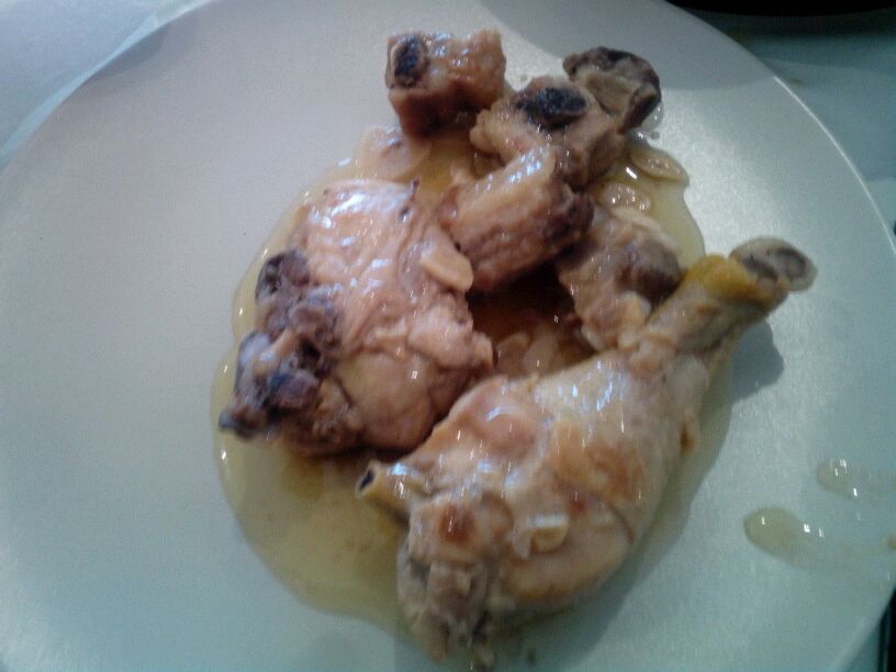 pollo con ajos