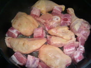 pollo con ajos