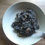 arroz negro con allioli