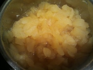 compota de manzana natural