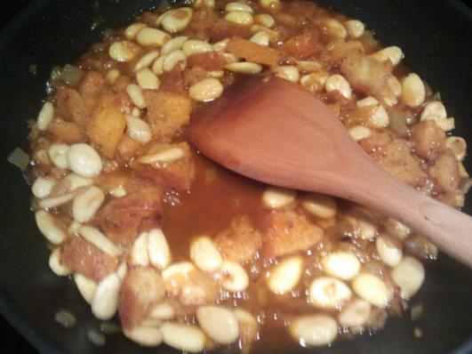 salsa de almendras
