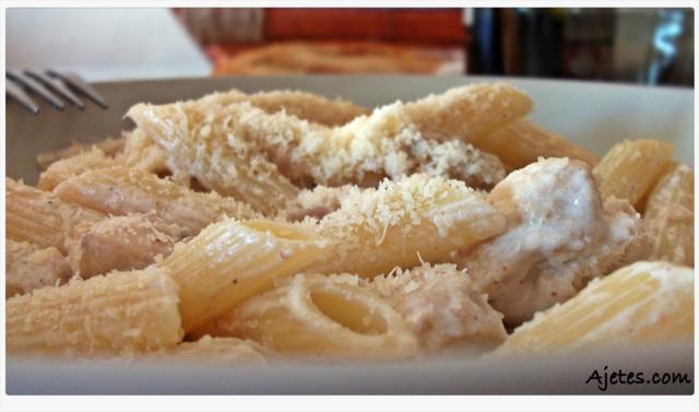 pasta con champiñones