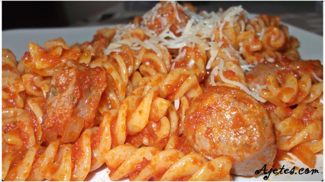 macarrones con chorizo