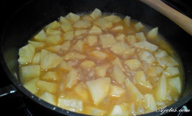 patatas con bacalao