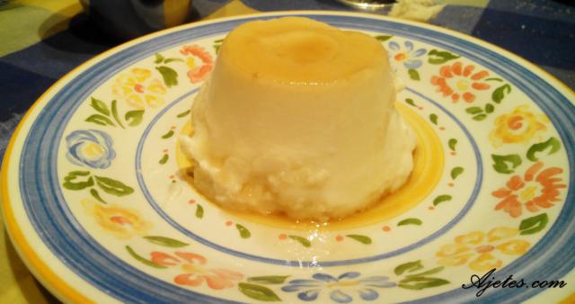 flan casero de requesón