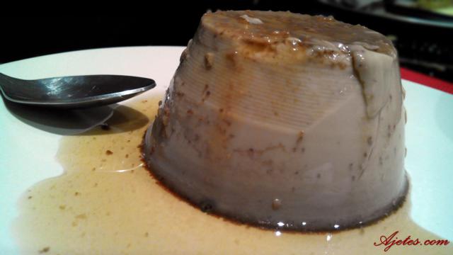 flan de chocolate
