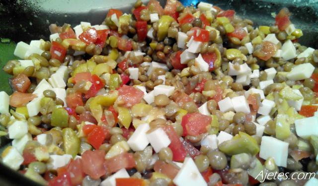 ensalada de lentejas