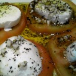 ensalada de tomate y queso mozzarella
