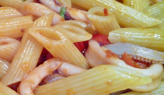 Receta de pasta con calamares frescos