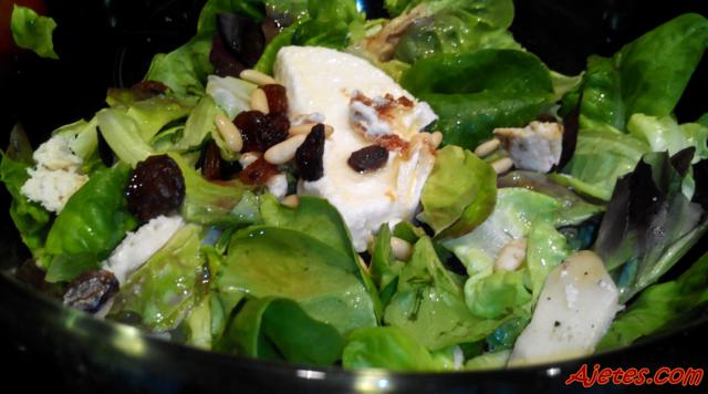 ensalada con queso de cabra