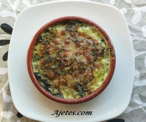 Receta de espinacas con bechamel gratinadas