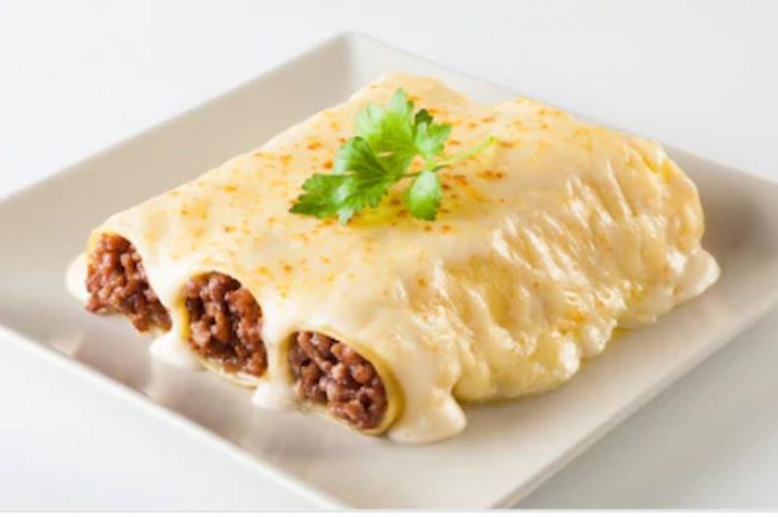 Canelones de carne y paté